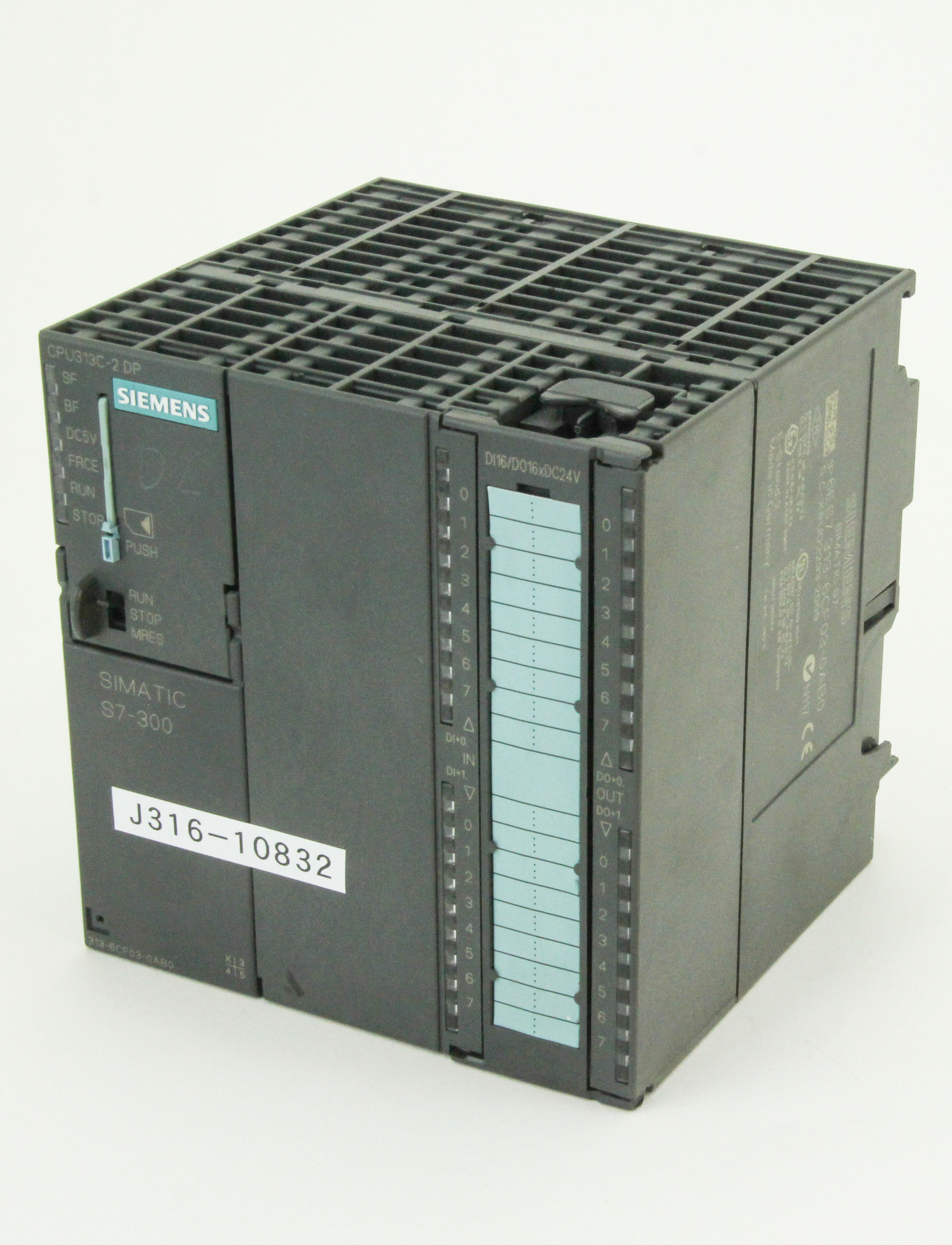 10832 SIEMENS SIMATIC S7-300 CPU 313C-2 DP COMPACT 6ES7 313-6CF03-0AB0 ...